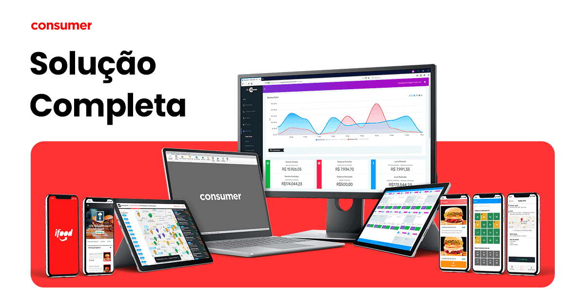 Solução em tablet para hamburgueria