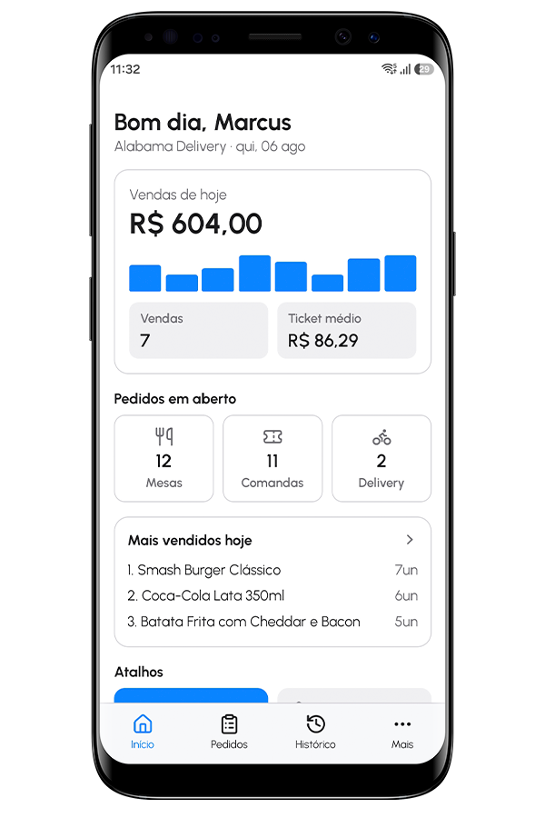 Consumer Cloud em celular Android