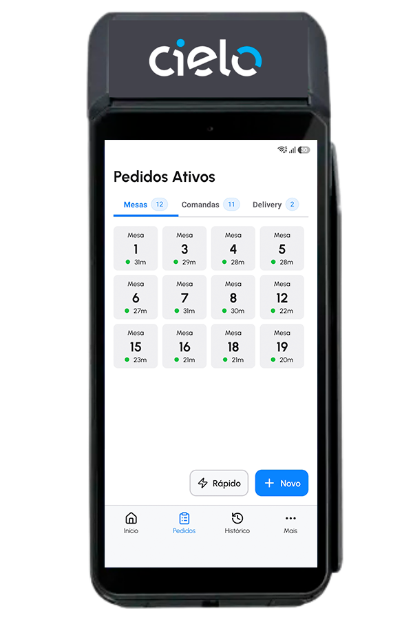 Consumer Cloud na maquininha Cielo